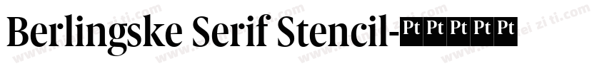 Berlingske Serif Stencil字体转换